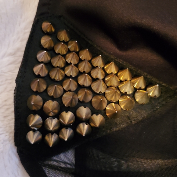 Twik Black Peplum Cocktail Dress - Picture 5 of 6